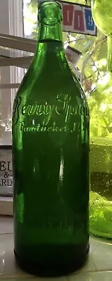 14-Deep Green Glass Bottles Berry Spring Mineral Water Co. Pawtucket RI 1 Quart • $9.99