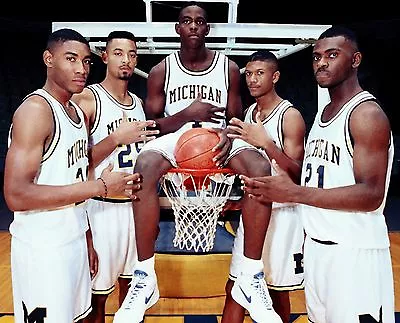 Fab 5 Michigan Wolverines Chris Webber Jalen Rose... Photo #2 - Select Size  • $11.98