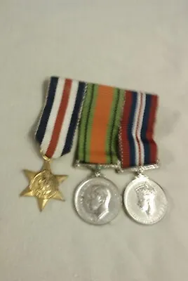 WW2 Miniature Medal Group Of 3 Medals • £10