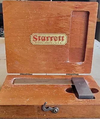 Starrett No. 55 Beveled Edge 3  Square Tool In Original Box • $100