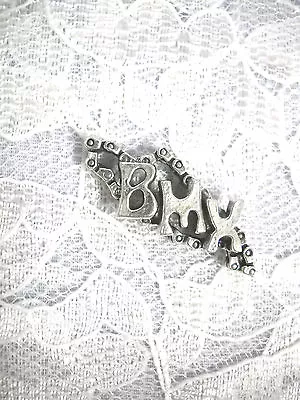 $9.99 • Buy Bmx Text Chain Extreme X Games Bike Race Pewter Pendant Adj Necklace Racer