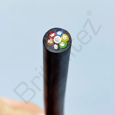 £3.69 • Buy 1m Thinwall 14amp 0.75mm 7 Core Automotive Marine Cable Multicore Black 12/24V