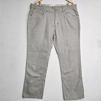 Men's Tommy Bahamas Authentic Fit Linen Cotton Blend Jeans Size 42x32.5 Gray • $21.95