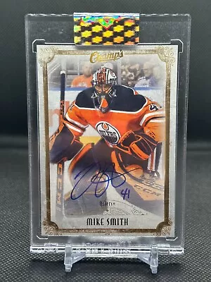 2021-22 Mike Smith Upper Deck Clear Cut Hockey Champ's Auto Edmonton Oilers • $40