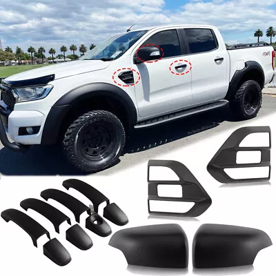 Side Vent Cover Mirror Covers Door Handle Kit For Ford Ranger 2015-2022 Wildtrak • $75.90