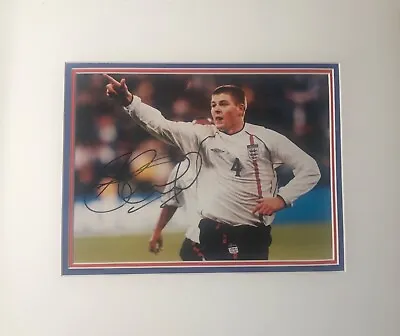 £89.95 • Buy Original Signed Photo Mounted By Steven Gerrard England