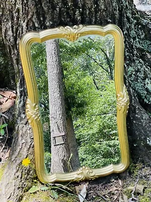 Vintage Homco Ornate Gold Wall Accent Mirror 22” H 14.4” L Hollywood Regency • $41.99