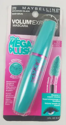 Maybelline Volum' Express The Mega Plush Waterproof Mascara 272 Brownish Black  • $5