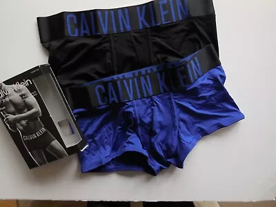 Calvin Klein  Intense Power  2 Pack Low Rise Trunk  Large   Microfibre Ltd Stock • £29.99