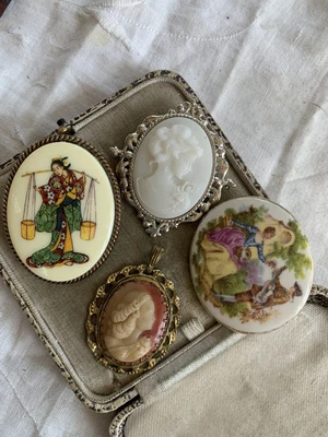 £12.99 • Buy Collection Job Lot Vintage 1950s/60s Cameo Costume Jewellery