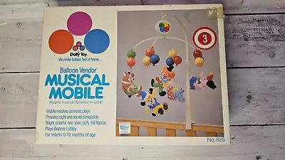 Vintage Dolly Toy Balloon Vendor Musical Mobile No. 625 • $17.99