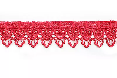 2  Wide 19 Colors Floral Scalloped Venise Lace Trim Sewing Supplies By Yardage • $14.99