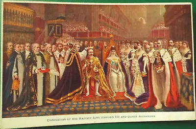 POSTCARD Queen Alexandra & Edward V11 STUNNING COLOR CARD UNUSED VGOOD CONDITION • £9.99