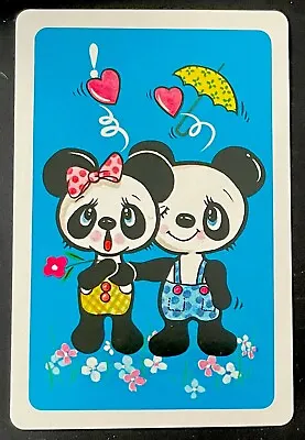 £2.43 • Buy AN44 Swap Playing Cards 1 Japanese Nintendo Retro Comical Panda Anime 70's