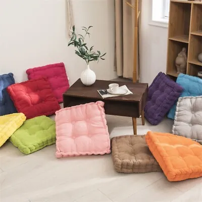 Floor Cushion Pouf Pillow Square Floor-Pillow Seating Chenille Meditation Pillow • $13.20