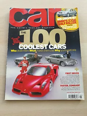 CAR Magazine May 2004 Vintage 00s 100 Coolest Cars Ferrari 612 Aston Martin DB9 • $1.25