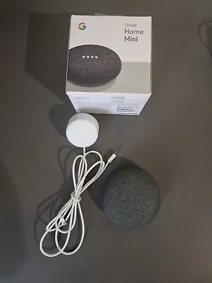 $13 • Buy Google Home Mini Charcoal Smart Home Assistant 