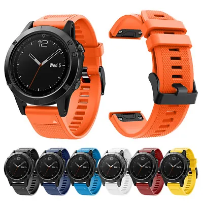 For Garmin Fenix 7X Pro Solar 6X 5X Plus Silicone Band Replacement Sport Strap • $9.99