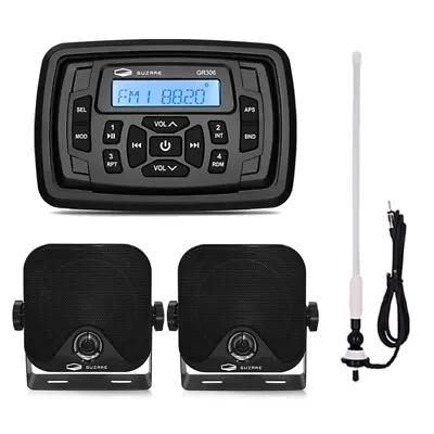 $86.99 • Buy Marine Stereo Bluetooth Audio System Boat Car Waterproof Radio Unit For ATV UTV