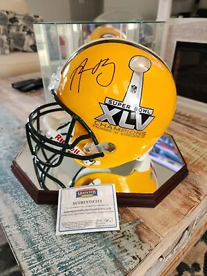 Aaron Rodgers Super Bowl Helmet XLV Verified By Fanactics.  • $650