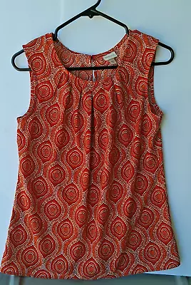 MERONA Women's Red Orange Light Tank Top Shirt S/P • $11.25