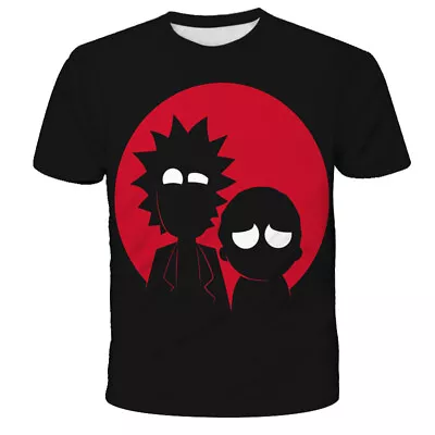 $15.95 • Buy T Shirt Rick And Morty Cartoon Funny Cool Double Sided Unisex Adult Size L M S