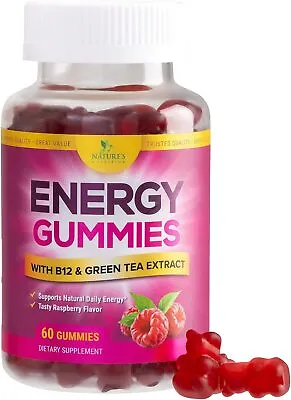 Vitamin B12 Gummies - High Absorption Vitamin B-12 Energy Gummy W/ Green Tea • $13.52