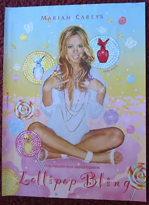 2010 LOLLIPOP BLING Fragrance Print Ad ~ Mariah Carey Flavor Inspired Scents • £3.85