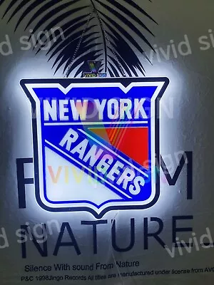 New York Rangers 20 X20  3D LED Neon Sign Lamp Light Nightlight Display Man Cave • $149.99