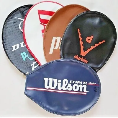 Vintage Tennis Racquet Covers - Wilson Davis Dunlop PSP Prince Tony Trabert • $12