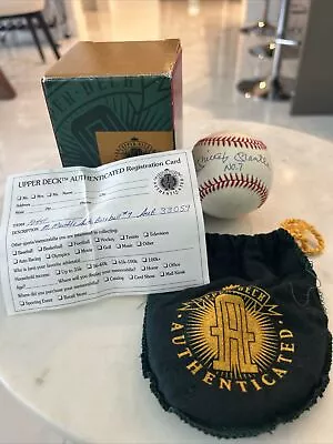 MICKEY MANTLE NEW YORK YANKEES SIGNED Ball Upper Deck COA #7 Mint • $1879.99