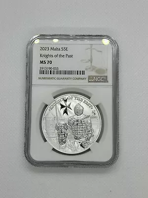 2023 Malta Knights Of The Past 1 Oz Silver NGC MS 70. 15000 Mintage • $114