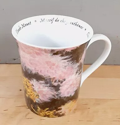 CLAUDE MONET “Massif De Chrysanthemes” Chrysanthemums Mug KONITZ Mint Condition • $7.12