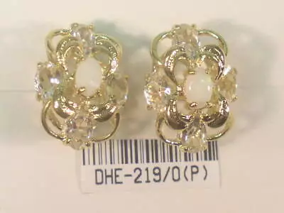 * Designer Opal Designer  Earring Semi-precious Gemstone  Vintage   219o • $9.95