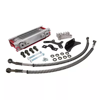 Motorcycle Oil Cooler Cooling Kit Universal For CRF KLX 50 70 90 110 140cc Red • $63.99