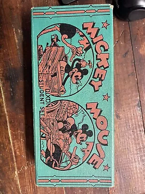 Mickey Mouse 1930’s Dixon Student Set Pencil Box 3836 • $90