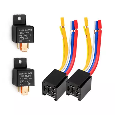 2pcs 5-Pin JD2912-1Z-12VDC 80A 14VDC SPDT Truck Boat Car Relay 12V Switch • $12.84