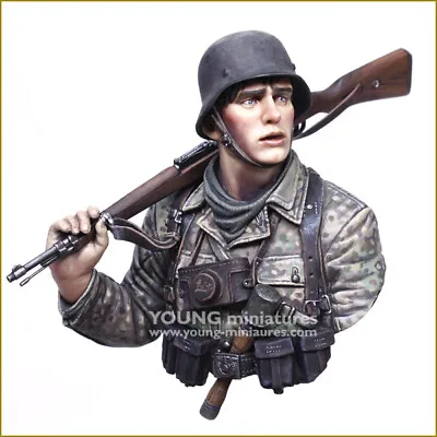 Young Miniatures Young German Soldier WWII 1/10th Bust Kit YM1895 NIB • $70