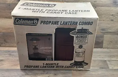 Vintage Coleman One Mantle Propane Lantern With Carry Case 5150-792 • $35.96
