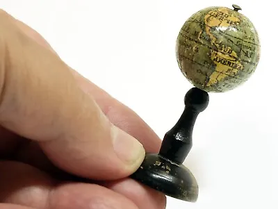 1845c Miniature Terrestrial Globe For DollHouse 2cm. XIX Century • $1000