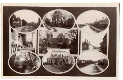Willingham Multi View Vintage Real Photo Postcard • £2