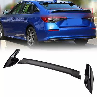 Black Mugen Style RR Trunk Wing Spoiler Fits 06-11 Honda Civic 2DR Coupe New • $79.14