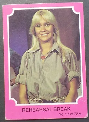 1976 Scanlens ABBA Trading Card No 27(Pink Set)Creased(LotE1123N3)Free Postage • $8.95