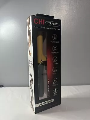 New CHI Ceramic Tourmaline 1  Curling Iron Black & Gold CA2305 • $39