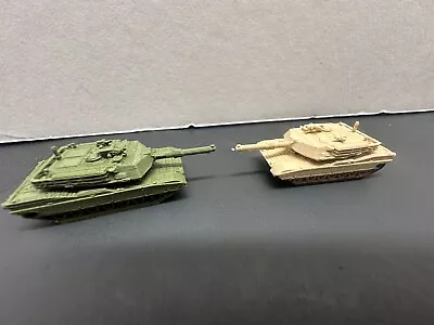 N - Scale Army Tank 2-Pack 1:160 Military Vehicle Scenery High Detail Unpainted • $15.90