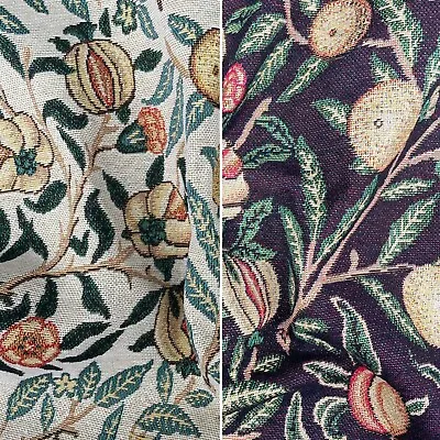 William Morris Designer Pomegranate Tapestry Upholstery Curtain Cushion Fabric • £1.99