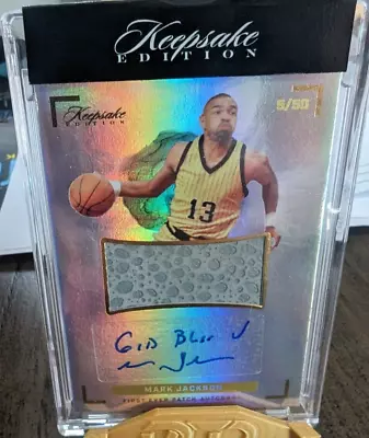 MARK JACKSON 2022 Super Glow Keepsake Edition PATCH SHOE AUTO #5/50 Pacers • $10.50