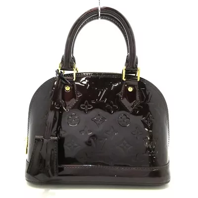 Auth LOUIS VUITTON Alma BB M91678 Amarante Monogram Vernis - MI3182 Handbag • $1035