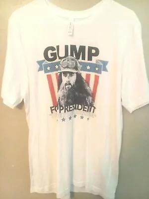 Vintage Gump For President White Graphic  T-shirt • $22.50