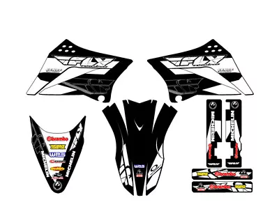 2010-2023 KLX 110 13 FLY Black Senge Graphics Kit Compatible With Kawasaki • $74.99